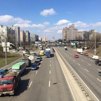 Photo taken at Мiст через Кільцеву дорогу by Oksana B. on 4/3/2018
