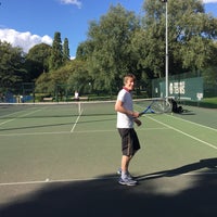 Photo taken at Bethnal Green Gardens Tennis Courts by Alyssa C. on 9/12/2015