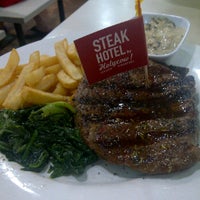 Photo taken at Steak Hotel by Holycow by Sally T. on 2/4/2012
