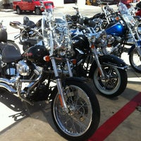 Photo taken at Cowboy&amp;#39;s Alamo City Harley-Davidson by Melissa V. on 7/7/2012