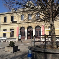 Photo taken at Café de l&amp;#39;Ancienne Gare by Xavier B. on 4/2/2012