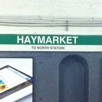 Photo taken at MBTA Haymarket Station by Jessica U. on 5/13/2012