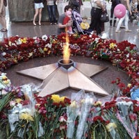 Photo taken at Мемориал в честь 40-летия Победы в Великой Отечественной войне by Vitaly K. on 5/9/2012
