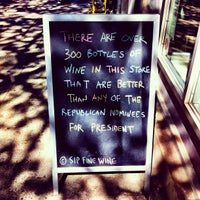 Photo taken at Sip Fine Wine by Sasha C. on 4/8/2012