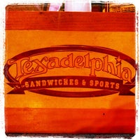 Photo taken at Texadelphia Sandwiches &amp;amp; Sports by John W. on 4/15/2012