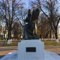 Photo taken at Памятник Андрею Рублёву by Olga P. on 10/24/2018