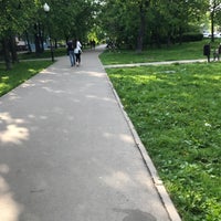 Photo taken at Сквер на 1-й Фрунзенской by Денис Д. on 5/13/2018