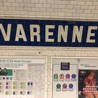 Photo taken at Métro Varenne [13] by Roman E. on 10/20/2019