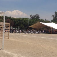 Photo taken at Deportivo Lázaro Cárdenas by Sofia R. on 8/9/2015