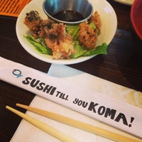 Photo taken at Sushi Koma by gina 🌸 千. on 2/28/2015