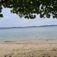 Photo taken at Pasir Ris Beach by Su on 12/20/2021