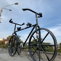 Photo taken at Gigantic Bicycle | გიგანტური ველოსიპედი by Stakh V. on 11/5/2019