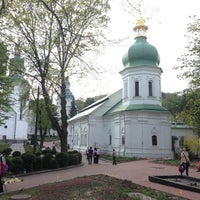 Photo taken at Vydubychi monastery by Theodore S. on 4/28/2013