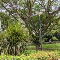Photo taken at Dhoby Ghaut Green by John A. on 4/30/2021