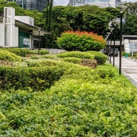 Photo taken at Dhoby Ghaut Green by John A. on 1/27/2021