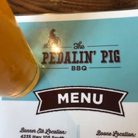 Photo taken at The Pedalin&#39; Pig by Jonathan T. on 7/31/2017