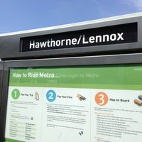 Photo taken at Metro Rail - Hawthorne/Lennox (C) by Fernando A. on 4/5/2013