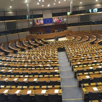 Photo taken at European Parliament by Chloë V. on 1/28/2016