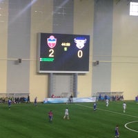 Photo taken at Футбол-арена «Енисей» by Vadik M. on 3/12/2016