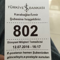 Photo taken at Türkiye İş Bankası by B. Eşref S. on 7/12/2016