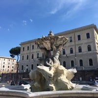 Photo taken at Fontana dei Tritoni (Bizzaccheri) by Maria C. on 3/25/2018