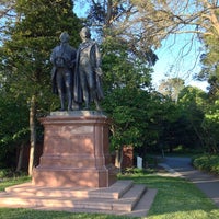 Photo taken at Goethe &amp;amp; Schiller Statue by Ingo R. on 5/11/2014