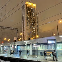 Photo taken at Платформа «Беговая» by Vladimir M. on 1/30/2021