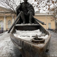 Photo taken at Памятник Михаилу Шолохову by Vladimir M. on 1/24/2021