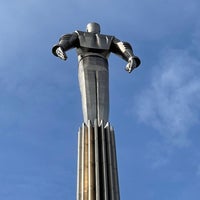 Photo taken at Yuri Gagarin Monument by Vladimir M. on 3/21/2021