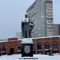 Photo taken at Площадь Дмитрия Донского by Vladimir M. on 1/23/2022
