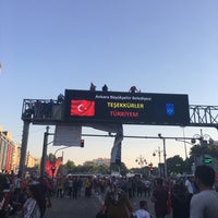 Photo taken at Kızılay Square by Hakan A. on 7/17/2016