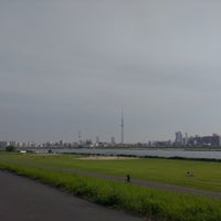 Photo taken at 荒川河川敷堀切橋少年野球場 by K S. on 6/18/2023