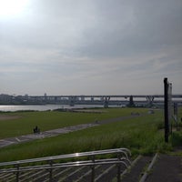 Photo taken at 荒川河川敷堀切橋少年野球場 by K S. on 6/18/2023