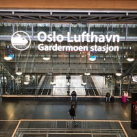 Photo taken at Gardermoen Railway Station by Franki T. on 10/27/2018