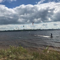 Photo taken at Пляж «Левобережный» by Lyubimochka on 7/22/2017