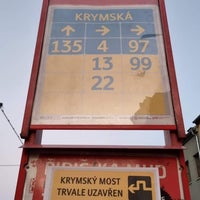 Photo taken at Krymská (tram, bus) by David P. on 10/13/2022