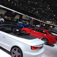 Photo taken at Audi stand #BMS2014 by Thomas D. on 1/26/2014