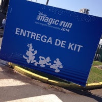 Photo taken at retirada de kit - Disney Magic Run by Vanessa F. on 8/27/2014