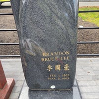 Photo taken at Bruce Lee&#39;s Grave by Michael E. on 4/25/2021
