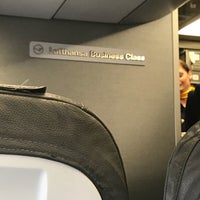 Photo taken at Lufthansa Flight LH 179 by Fiona D. on 9/28/2017