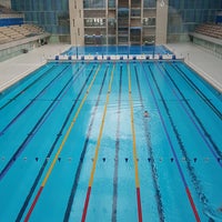 Photo taken at Baku Aquatics Centre by Samir B. on 12/4/2017