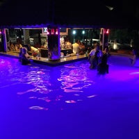 Photo taken at H2o Pool + Bar at The San Luis Resort by Sultan Ö. on 8/1/2016
