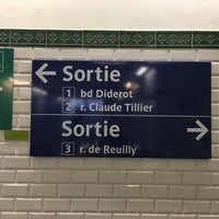 Photo taken at Métro Reuilly–Diderot [1,8] by Sheila Maria C. on 8/10/2017