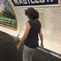 Photo taken at Métro Mabillon [10] by Sheila Maria C. on 8/16/2017