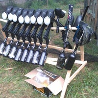 Photo taken at Paintball club &amp;quot;Forester&amp;quot; by Маша З. on 8/18/2012