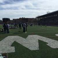 Photo taken at Midwood High School Field by Brook S. on 4/19/2015
