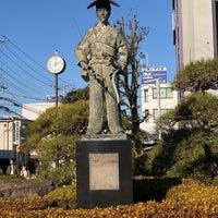 太田道灌像 Outdoor Sculpture In 川越市