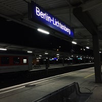 Photo taken at Bahnhof Berlin-Lichtenberg by Jonathan M. on 11/26/2015