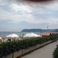 Photo taken at Grand Hotel Alassio by Denise Q. on 5/25/2015