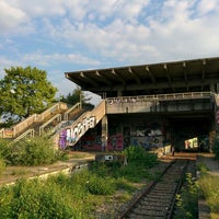 Photo taken at Ehemaliger Bahnhof Olympiastadion by Lukáš M. on 7/16/2016